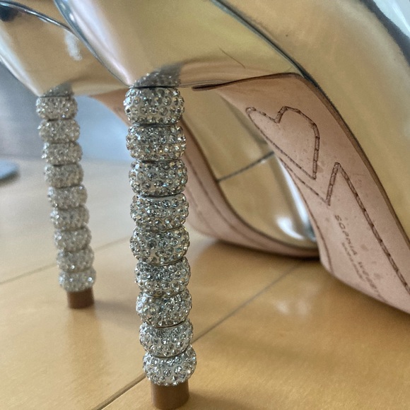 Sophia Webster Silver Coco Crystal Shoes - Picture 3 of 9